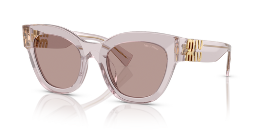 Miu Miu MU 01YS - Transparent Mauve / Light Purple Brown (12W20I)