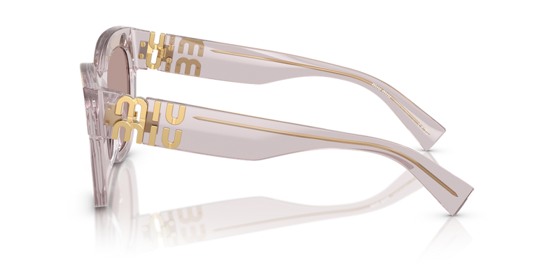 Miu Miu MU 01YS in Transparent Mauve - Back View