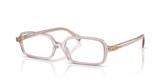 Miu Miu MU 01YVF - Mauve Transparent / Demo Lens (12W1O1)