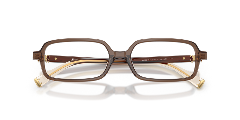 Miu Miu MU 01YV in Brown Transparent - Alternate View