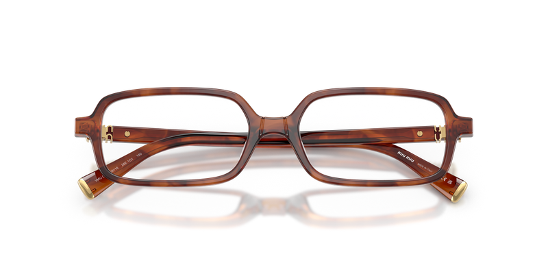 Miu Miu MU 01YV in Striped Tobacco - Alternate View