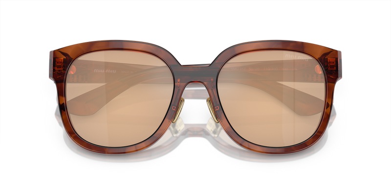 Miu Miu MU 01ZS in Striped Tobacco - Side View