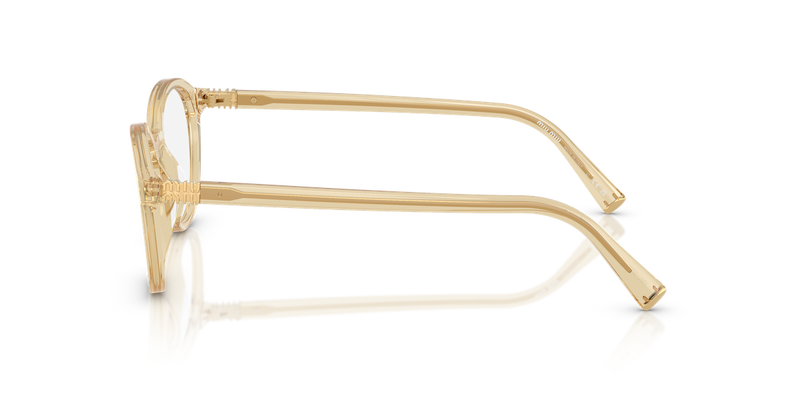 Miu Miu MU 02WV in Transparent Beige - Back View