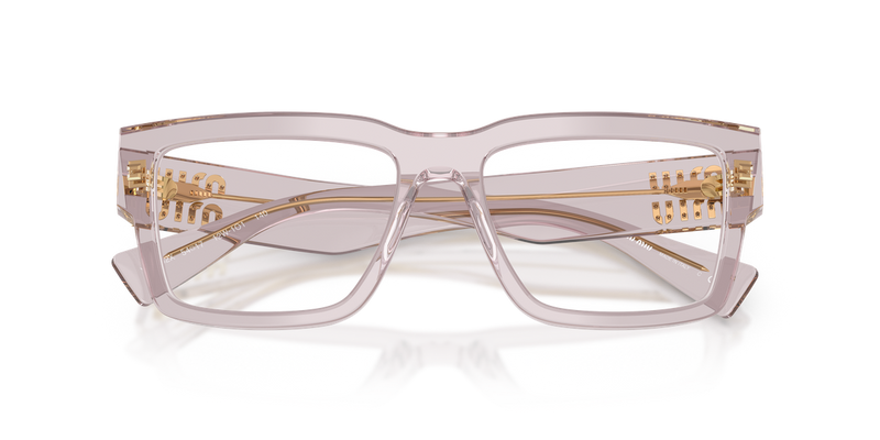 Miu Miu MU 02XV in Trasparent Mauve - Side View