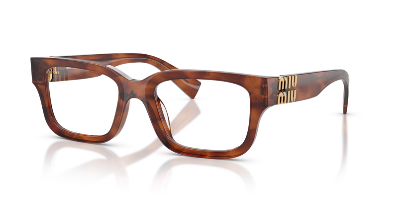 Miu Miu MU 02YVF in Striped Tobacco - Alternate View