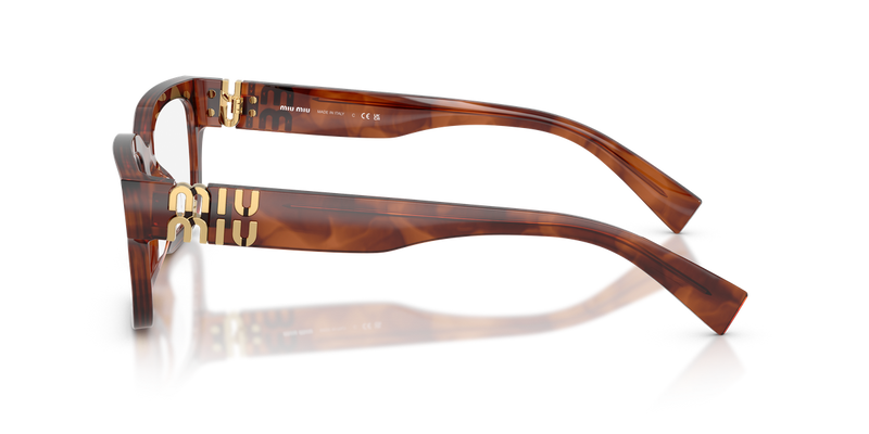 Miu Miu MU 02YVF in Striped Tobacco - Alternate View