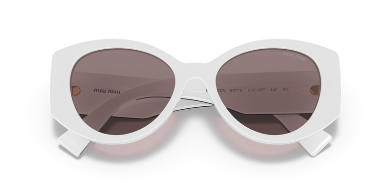 Miu Miu MU 03WS in White Opal - Side View