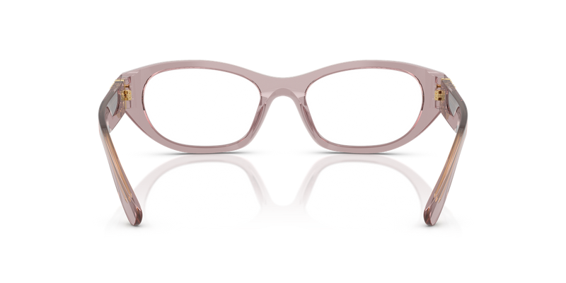 Miu Miu MU 03WVF in Mauve Transparent - Temple Detail