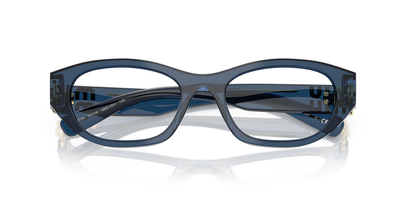 Miu Miu MU 03WV in Crystal Blue - Side View