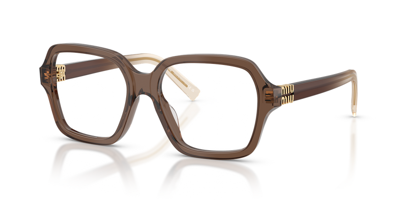 Miu Miu MU 03YVF in Brown Transparent - Alternate View