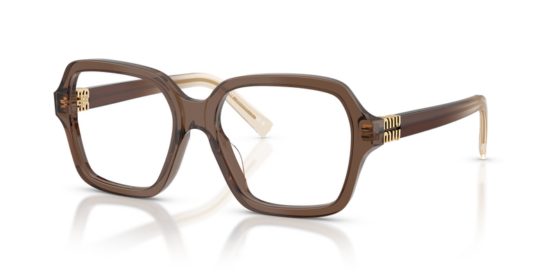 Miu Miu MU 03YV in Brown Transparent - Alternate View