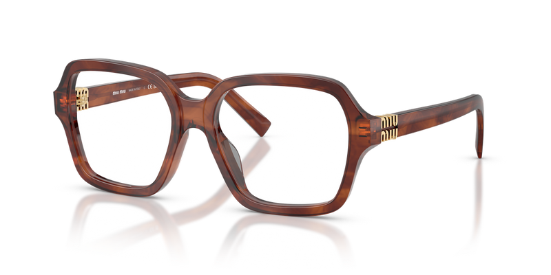 Miu Miu MU 03YV in Striped Tobacco - Alternate View