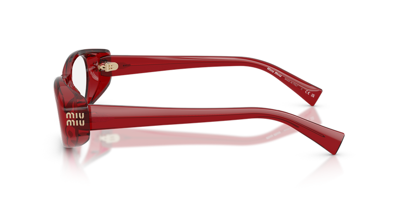 Miu Miu MU 03ZVF in Transparent Red - Alternate View
