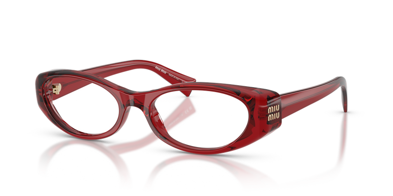 Miu Miu MU 03ZV in Transparent Red - Alternate View