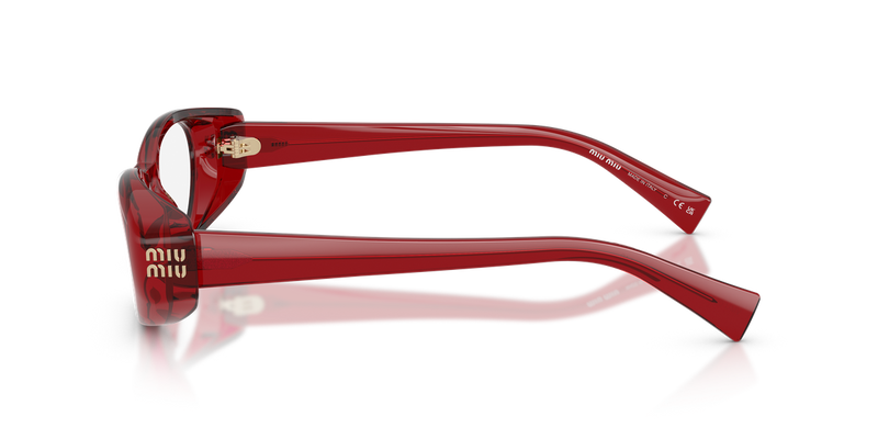Miu Miu MU 03ZV in Transparent Red - Alternate View