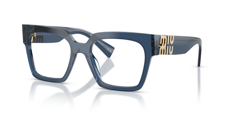 Miu Miu MU 04UV in Blue Transparent - Alternate View