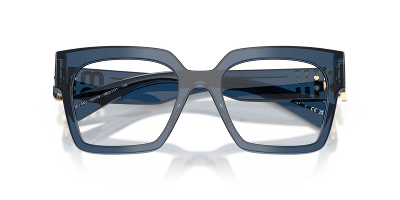 Miu Miu MU 04UV in Blue Transparent - Alternate View