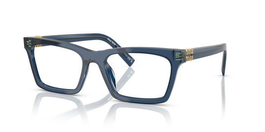 Miu Miu MU 04WVF - Blue Transparent / Demo Lens (08Q101)