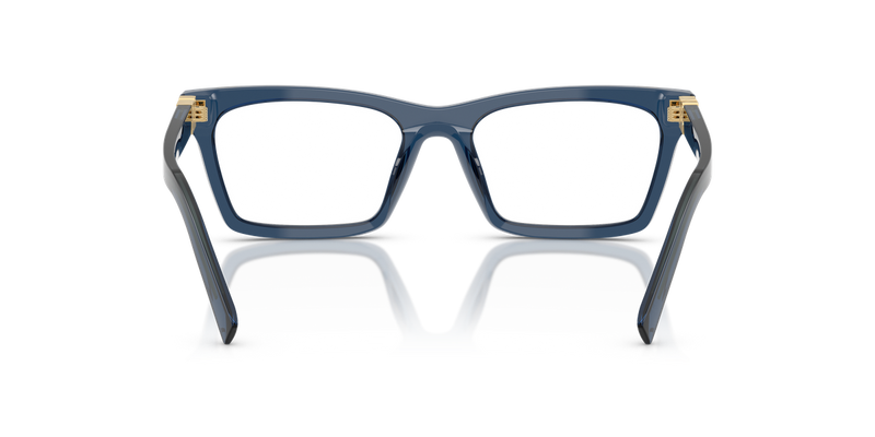 Miu Miu MU 04WVF in Blue Transparent - Temple Detail