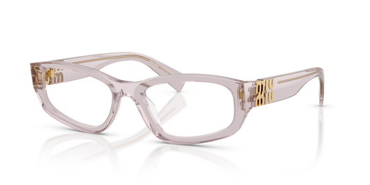 Miu Miu MU 04YV - Mauve Transparent / Demo Lens (12W1O1)