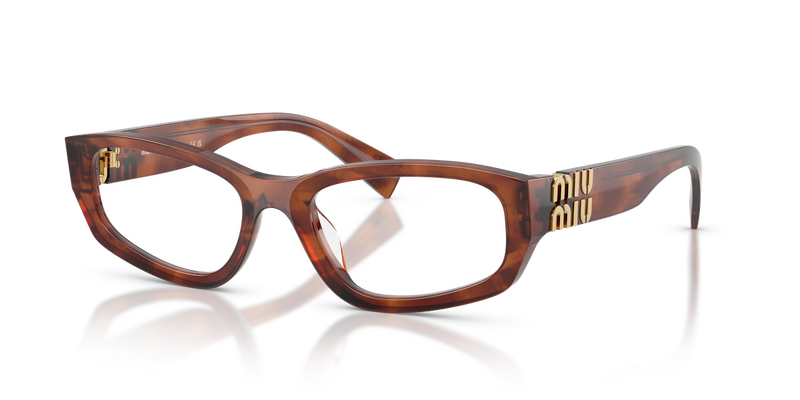 Miu Miu MU 04YV in Striped Tobacco - Alternate View
