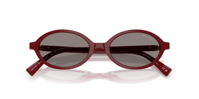 Miu Miu MU 04ZSF in Opaline Bordeaux - Side View