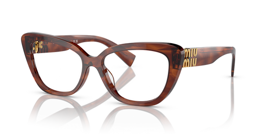 Miu Miu MU 05VV - Striped Tobacco / Demo Lens (11Q1O1)