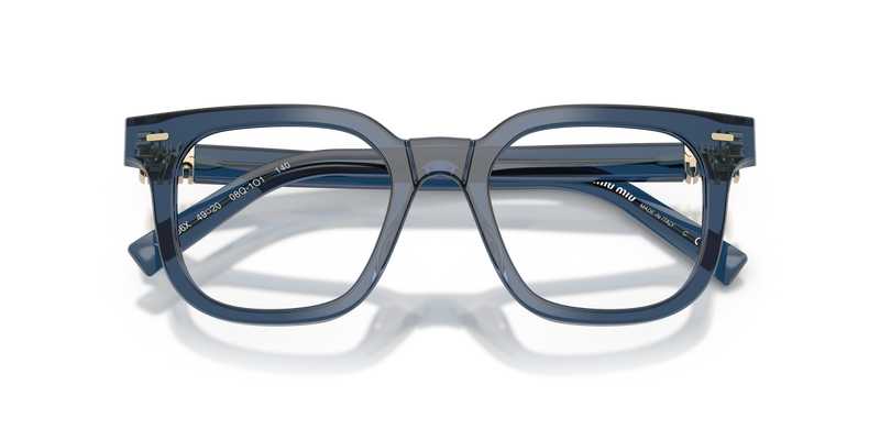 Miu Miu MU 06XV in Blue Transparent - Side View