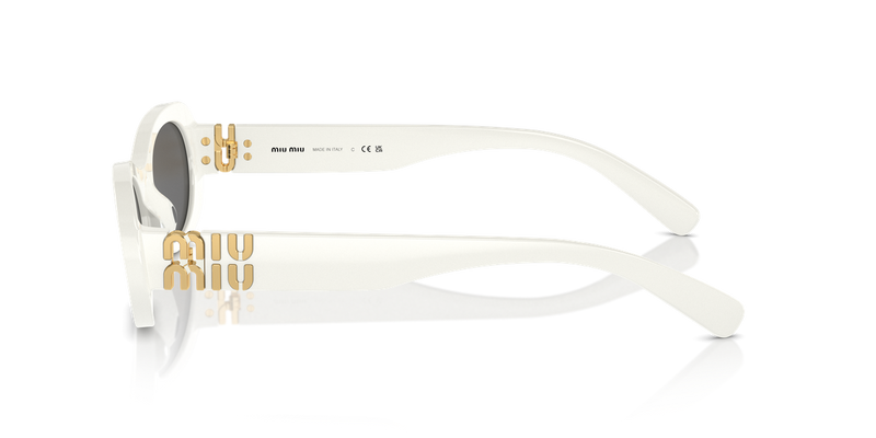 Miu Miu MU 06ZS in White Ivory - Back View