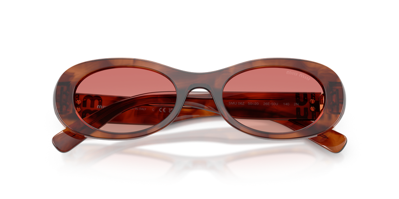 Miu Miu MU 06ZS in Striped Tobacco - Alternate View