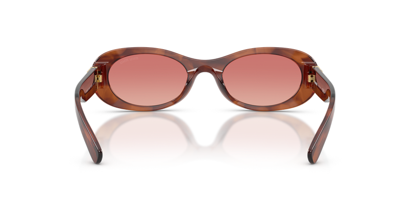 Miu Miu MU 06ZS in Striped Tobacco - Alternate View