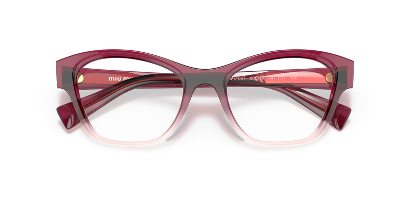 Miu Miu MU 08TV in Gradient Bordeaux - Side View