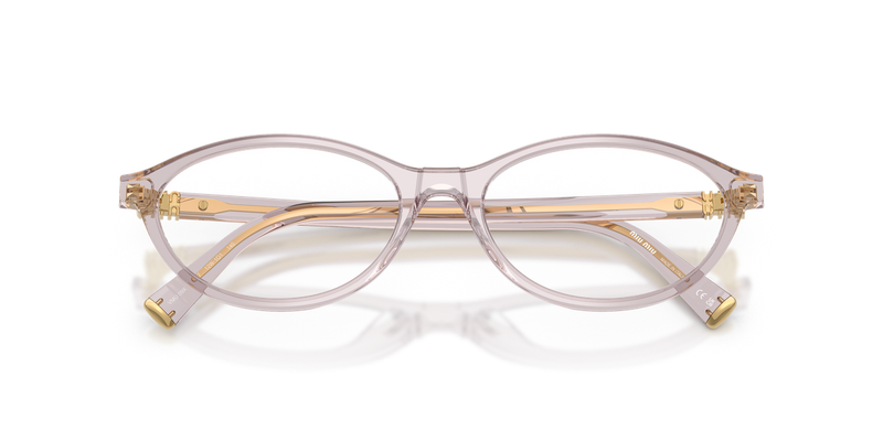Miu Miu MU 09XV in Trasparent Mauve - Side View