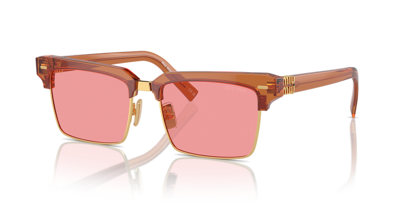 Miu Miu MU 10ZS in Caramel Transparent - Alternate View