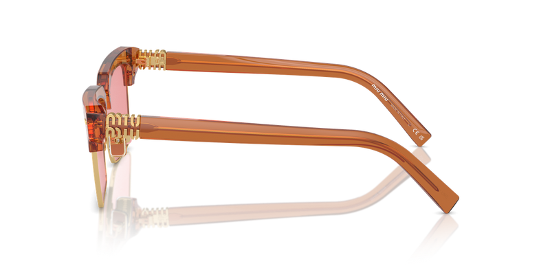 Miu Miu MU 10ZS in Caramel Transparent - Alternate View