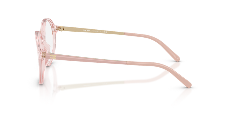 Miu Miu MU 10ZVU in Trasparent Pink - Alternate View