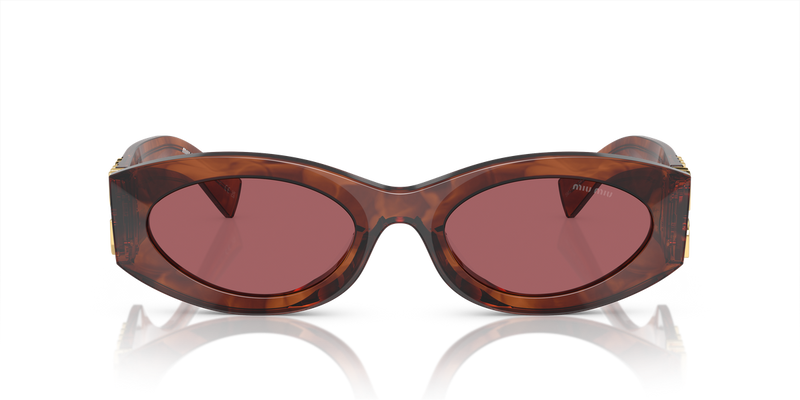 Miu Miu MU 11WS in Striped Tobacco - Alternate View