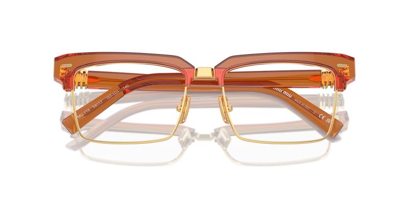 Miu Miu MU 11XV in Caramel Transparent - Side View