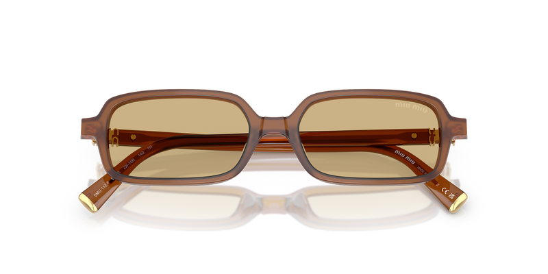 Miu Miu MU 11ZSF in Opaline Amber - Side View