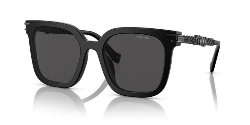 Miu Miu MU 13WS in Matte Black - Front View