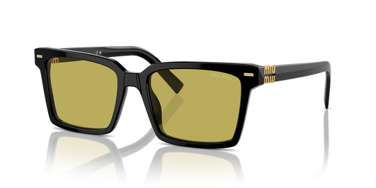 Miu Miu MU 13ZSF - Black / Olive Green (16K07O)