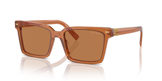 Miu Miu MU 13ZS - Caramel Transparent / Brown (15T2Z1)