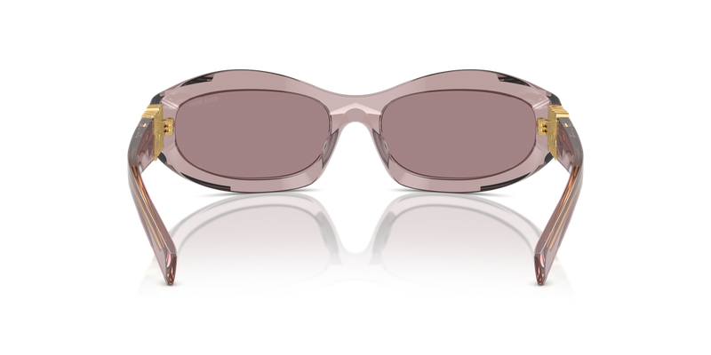 Miu Miu MU 14ZS in Mauve Trasparent - Temple Detail