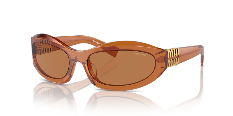 Miu Miu MU 14ZS in Caramel Transparent - Alternate View