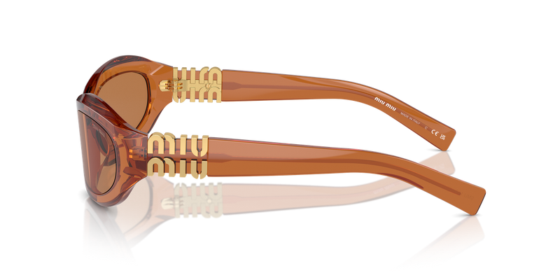 Miu Miu MU 14ZS in Caramel Transparent - Alternate View