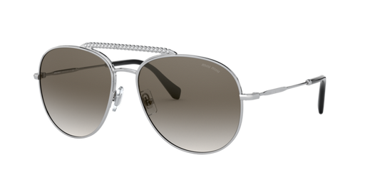 Miu Miu MU 53VS - Silver / Gradient Grey Mirror Silver (1BC5O0)