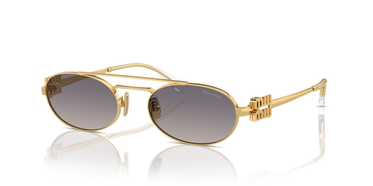 Miu Miu MU 54ZS - Gold / Grey Gradient Mirror (5AK30C)