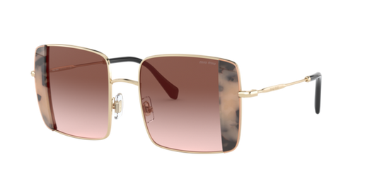 Miu Miu MU 56VS - Pink Gold/Pink Havana / Gradient Brown (07D0A6)