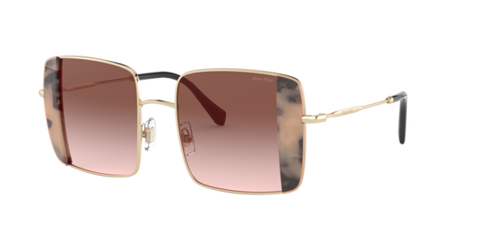 Miu Miu MU 56VS - Pink Gold/Pink Havana / Gradient Brown (07D0A6)