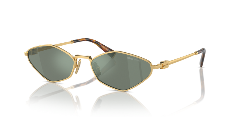 Miu Miu MU 56ZS in Gold - Front View